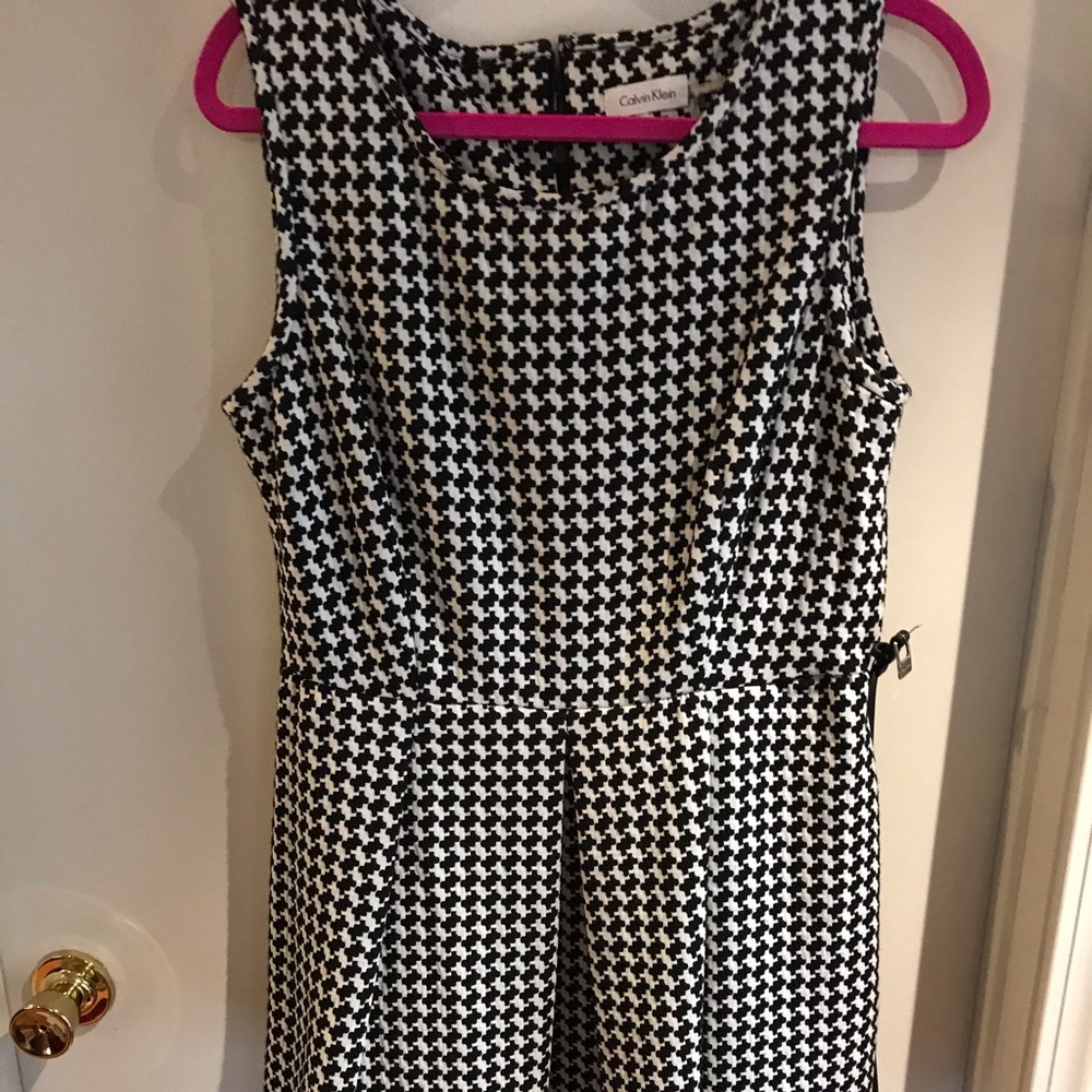 Calvin Klein black & white dress
